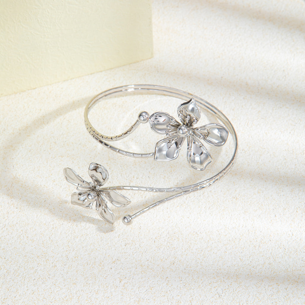 Gold & Silver Open Cuff Bracelet Collection