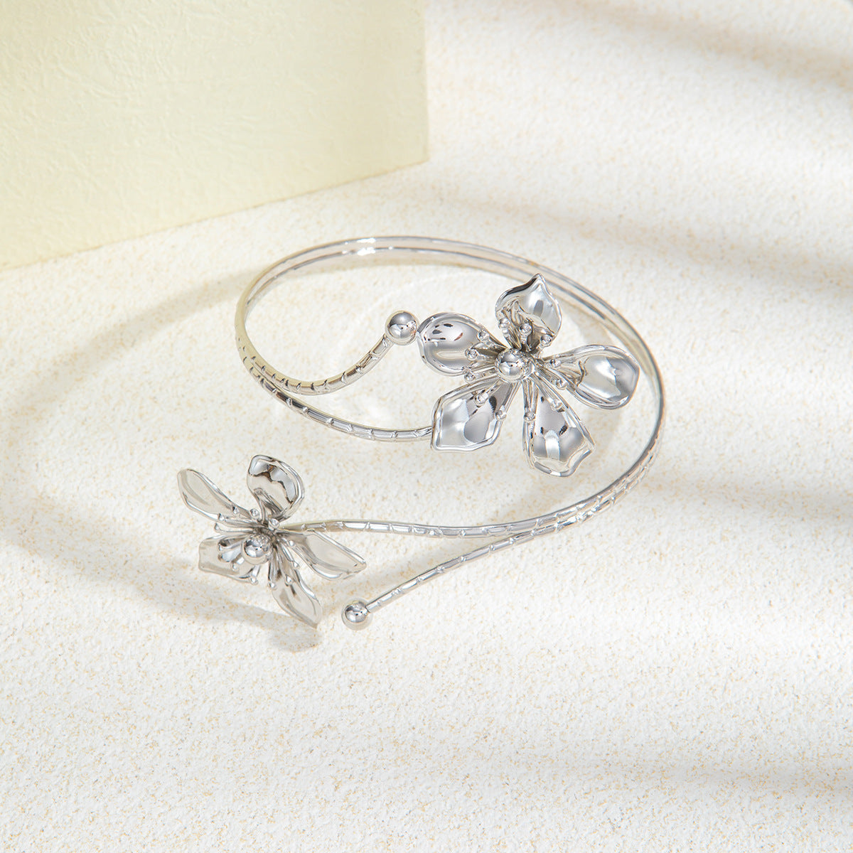 Gold & Silver Open Cuff Bracelet Collection